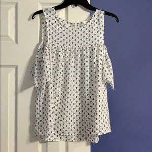 White off the shoulder shirt